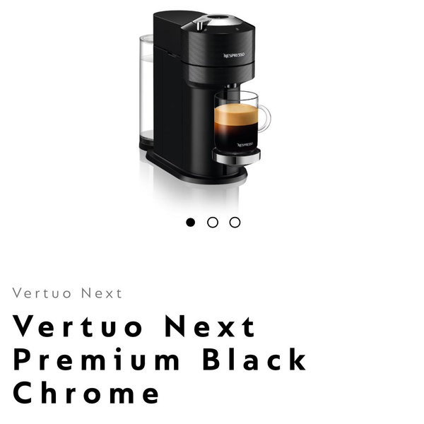 Vertuo Next Premium Black Chrome