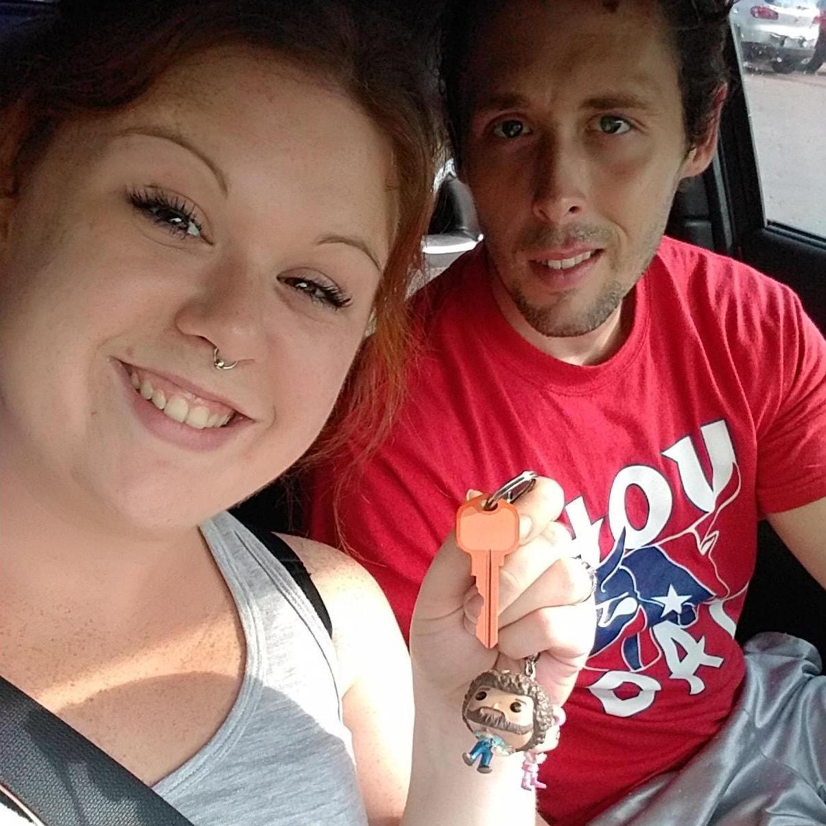 The key to our first place together!