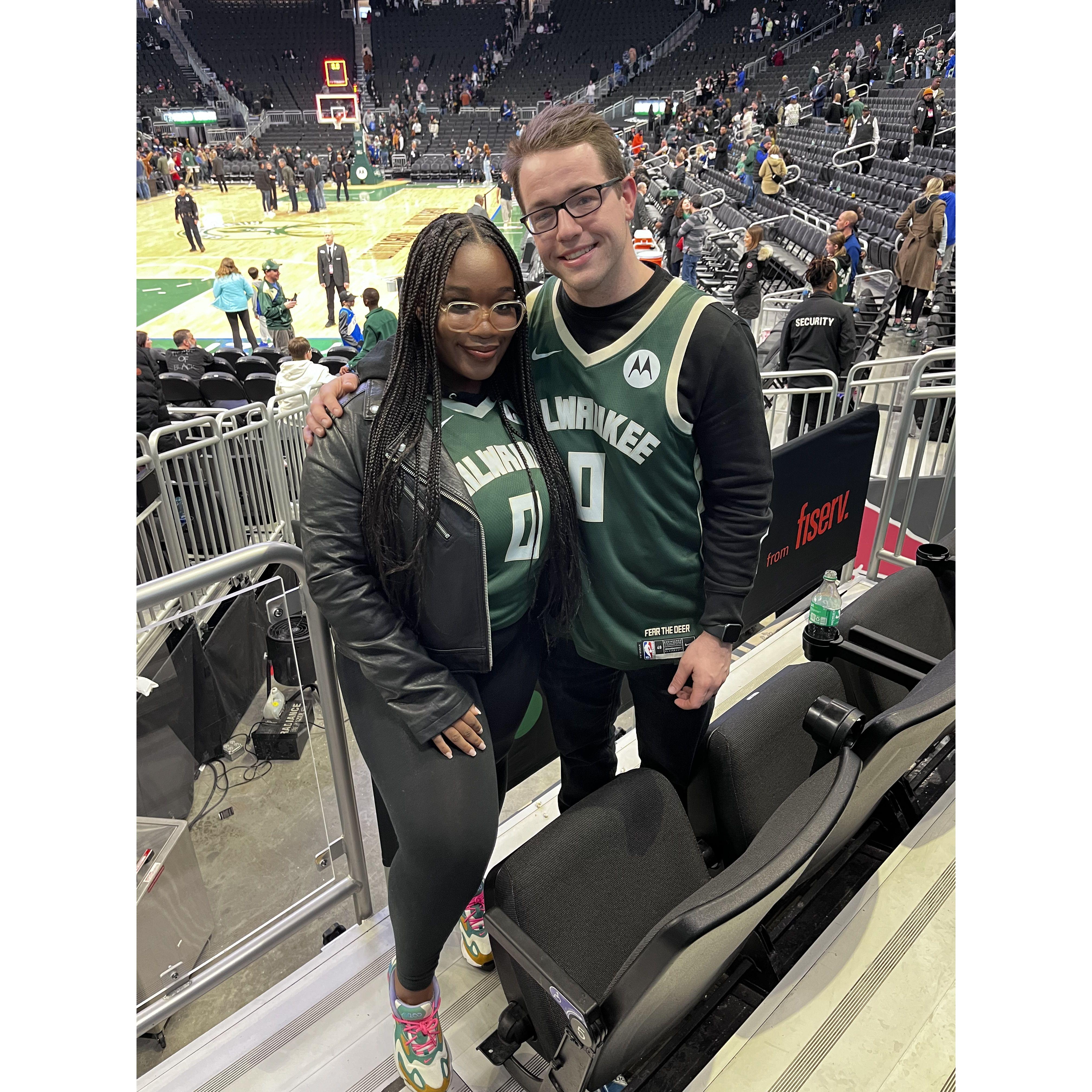 Bucks game for my 26th birthday