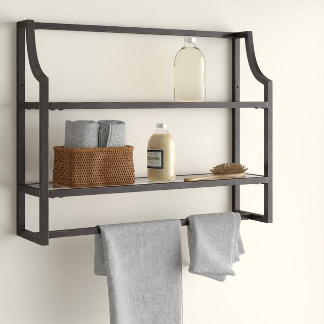 Otha 2 Piece Accent Shelf with Towel Bar