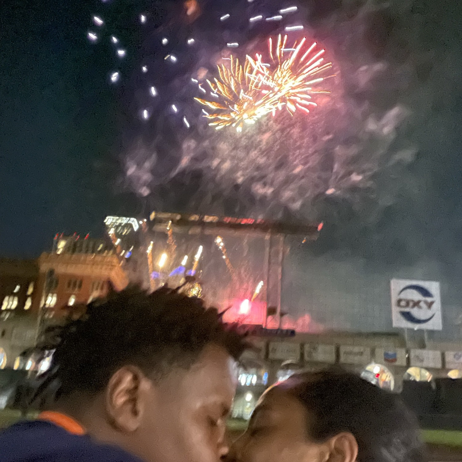 Go stros! First game together. Firework night was a perfect ending.