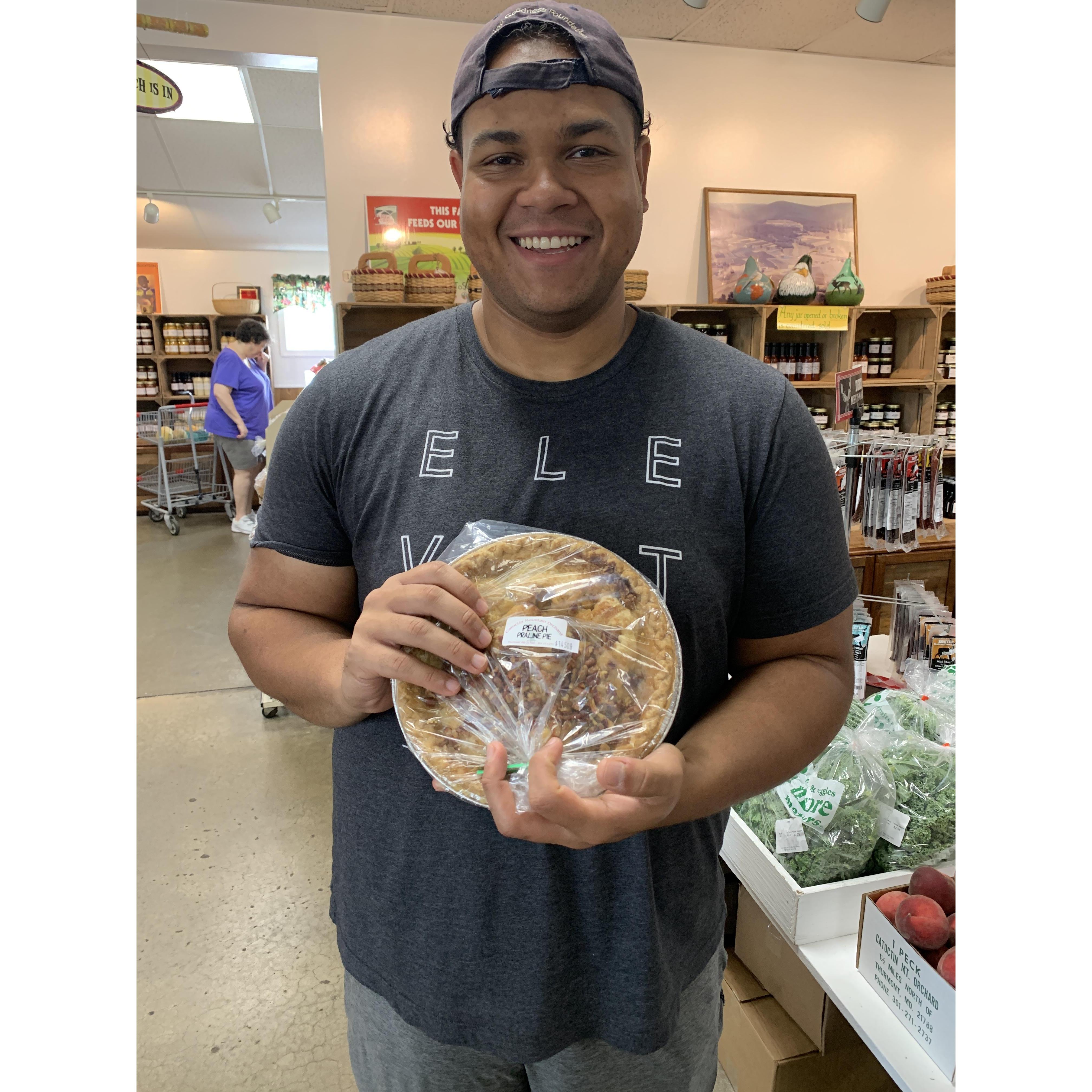 Emmitsburg, MD 2019. Big mistake letting Ryan pick the pie for family dinner. Never again
