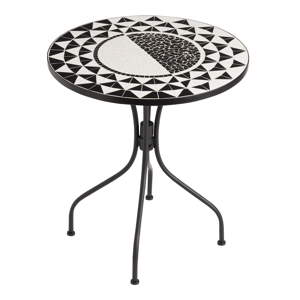 Gray Cadiz Round Outdoor Bistro Table