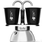 Bialetti Mini Express Induction with 2 Black Cups