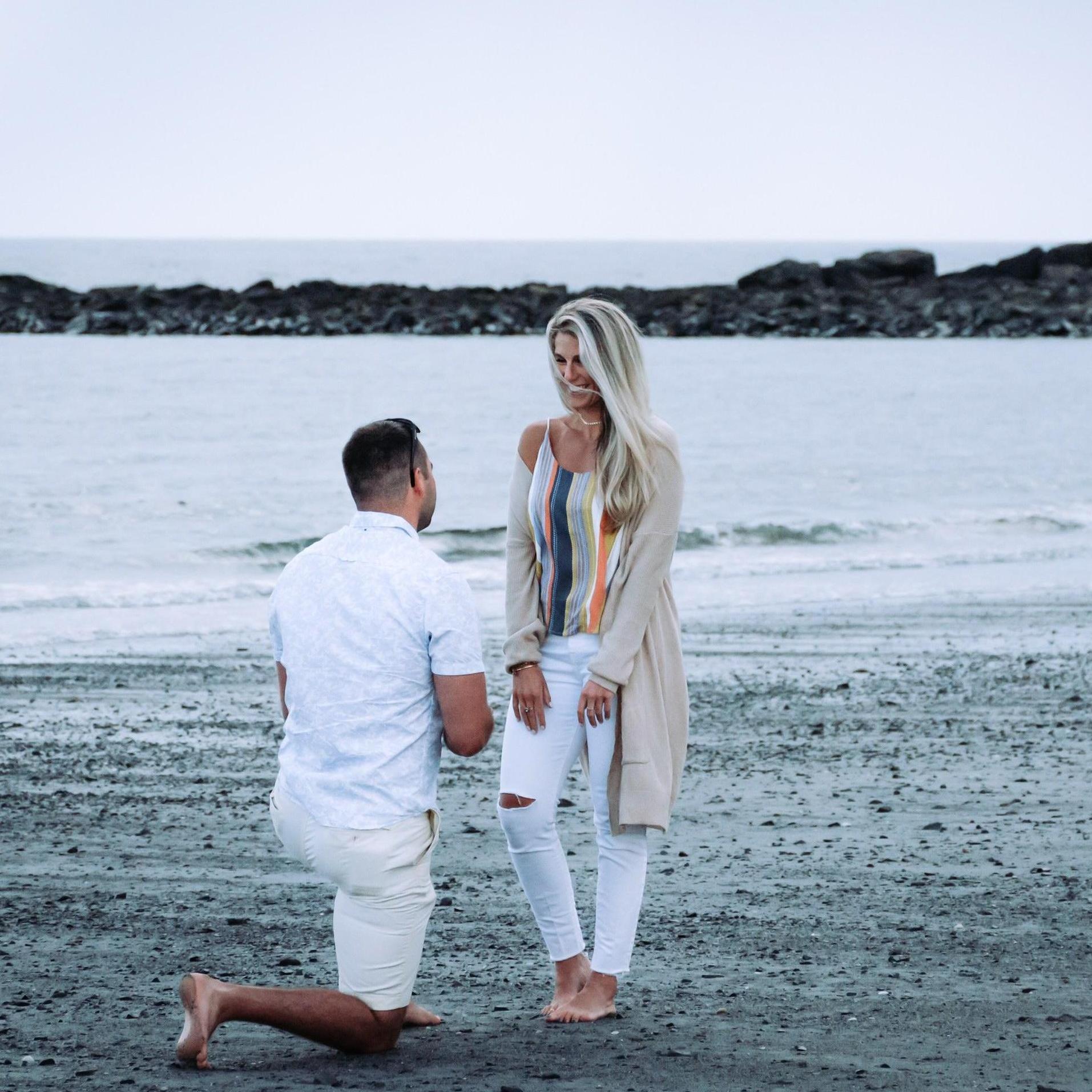 The moment Scott got down on one knee!