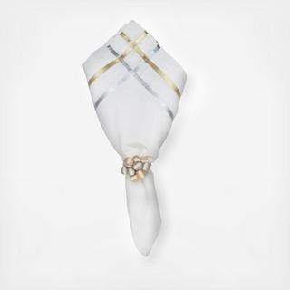 Gold & Silver Ribbon Napkin, Set of 4