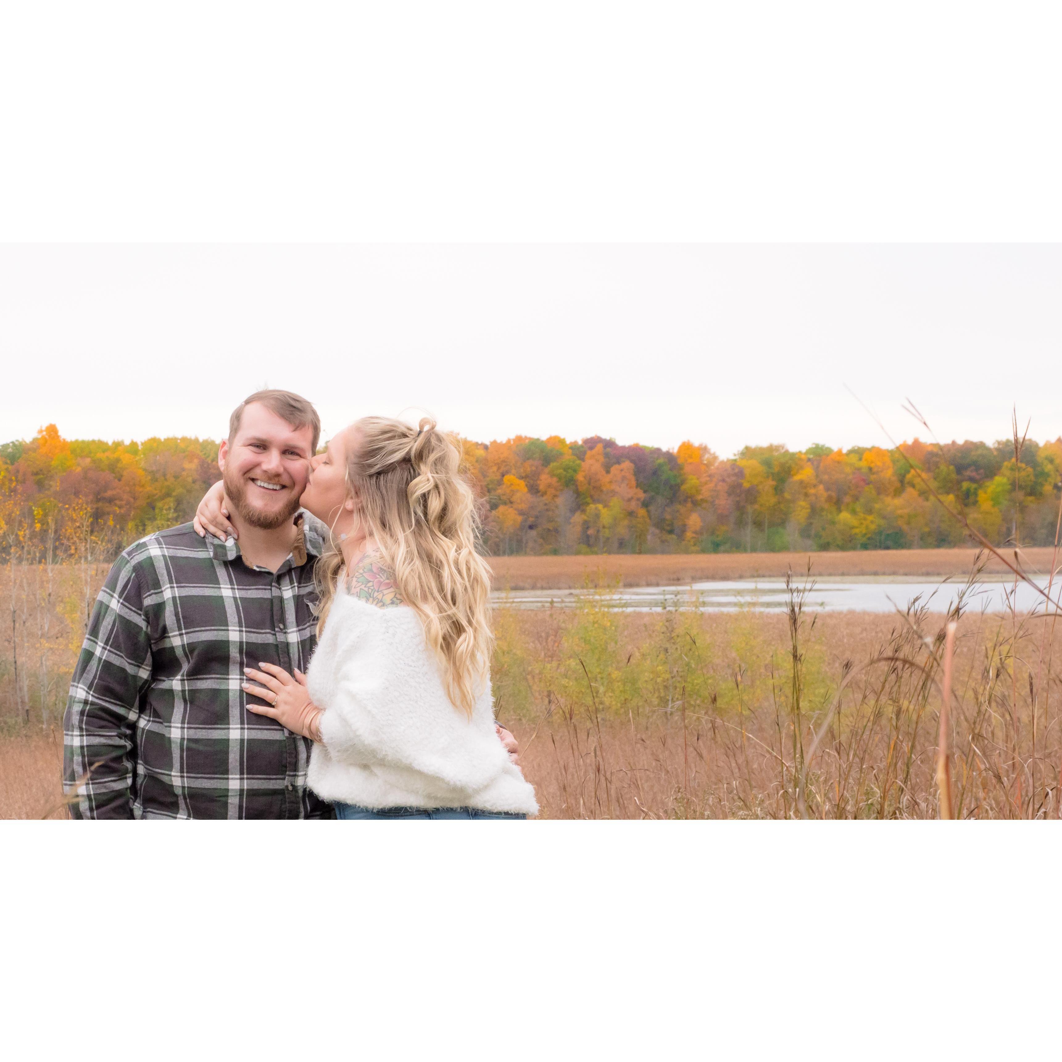 Engagement shoot Oct 17, 2020. Photo credit to Linda Vail.