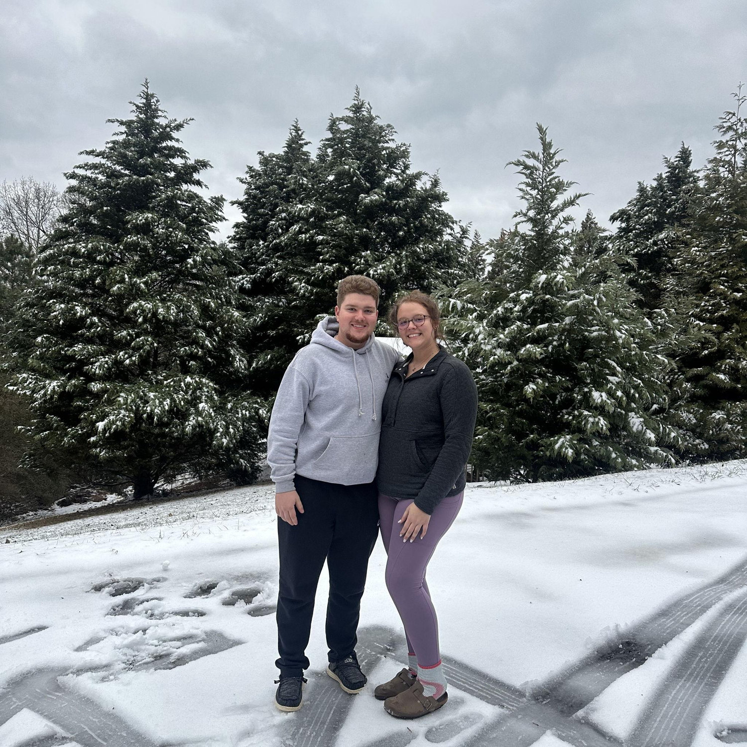 The first day of my 20th birthday trip, after. along and sketchy drive in the snowstorm up the mountains!