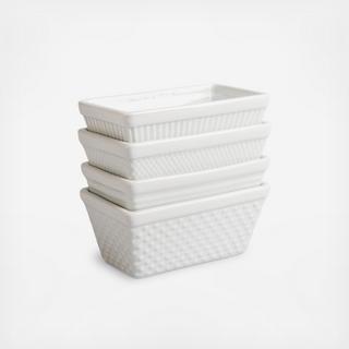 Mixed Pattern Mini Loaf Pan, Set of 4