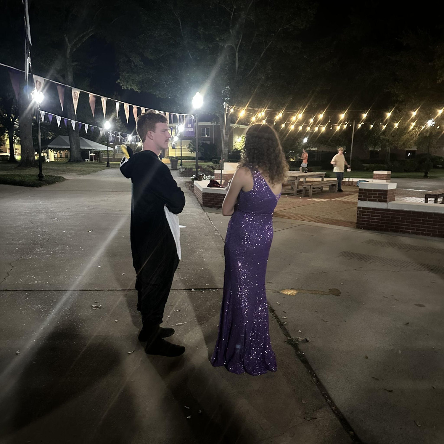 The last night of Tiger Tunes, talking the night away.