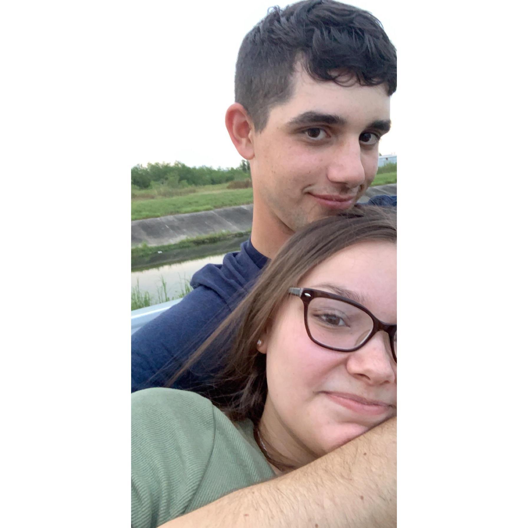 Our first date.