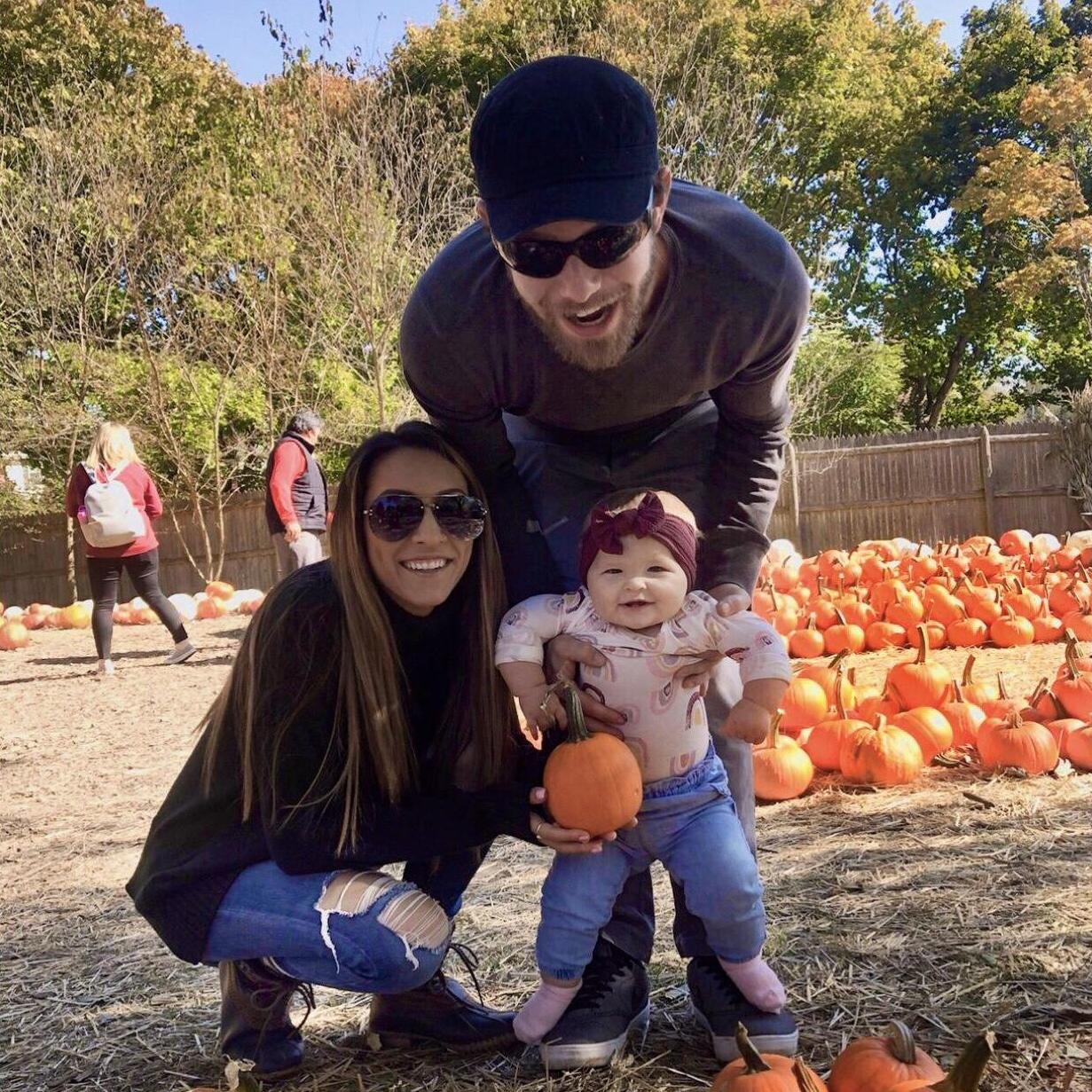 2019 - Sloany's first Fall at the pumpkin patch!