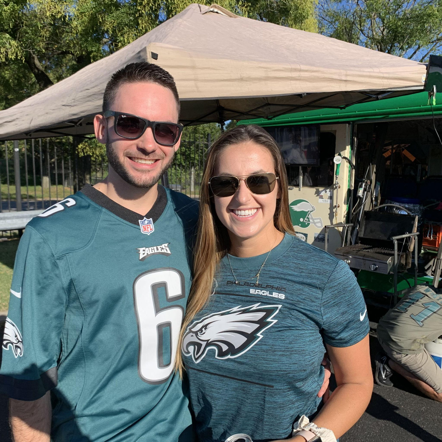 First Eagles game together. The Eagles are Steve's favorite thing after Angela. September 2021.