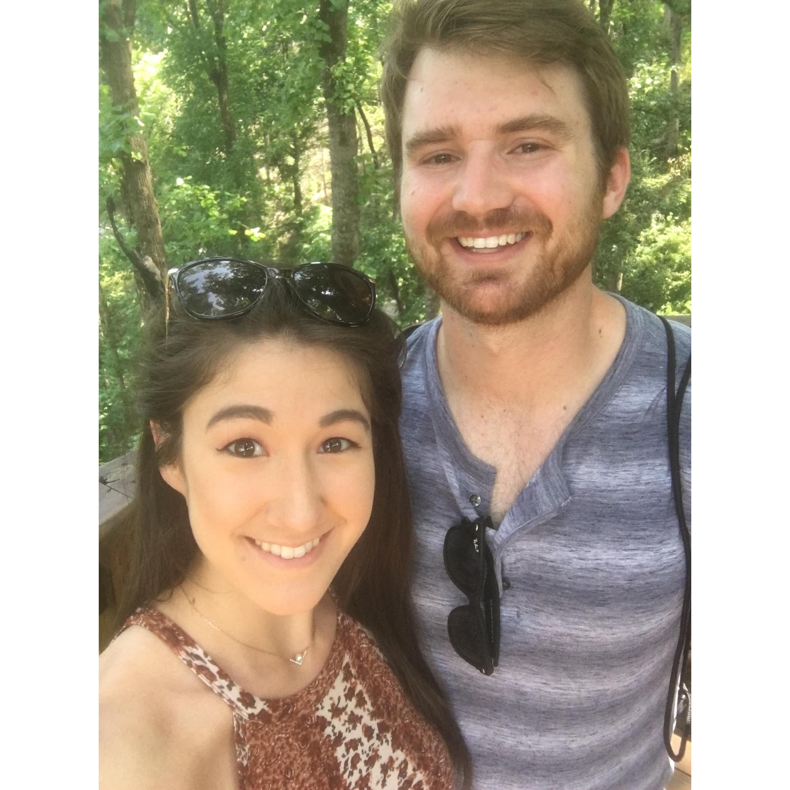 This pic was taken during the first mini vacation we took together! We explored Gatlinburg, TN and Louisville, KY.