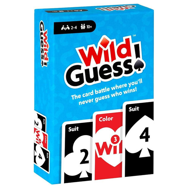 Wild Guess! – The Fast-Paced, Unpredictable, Insanely Competitive Card Game for 2 to 4 Players – Great Travel Game for Friends and Family