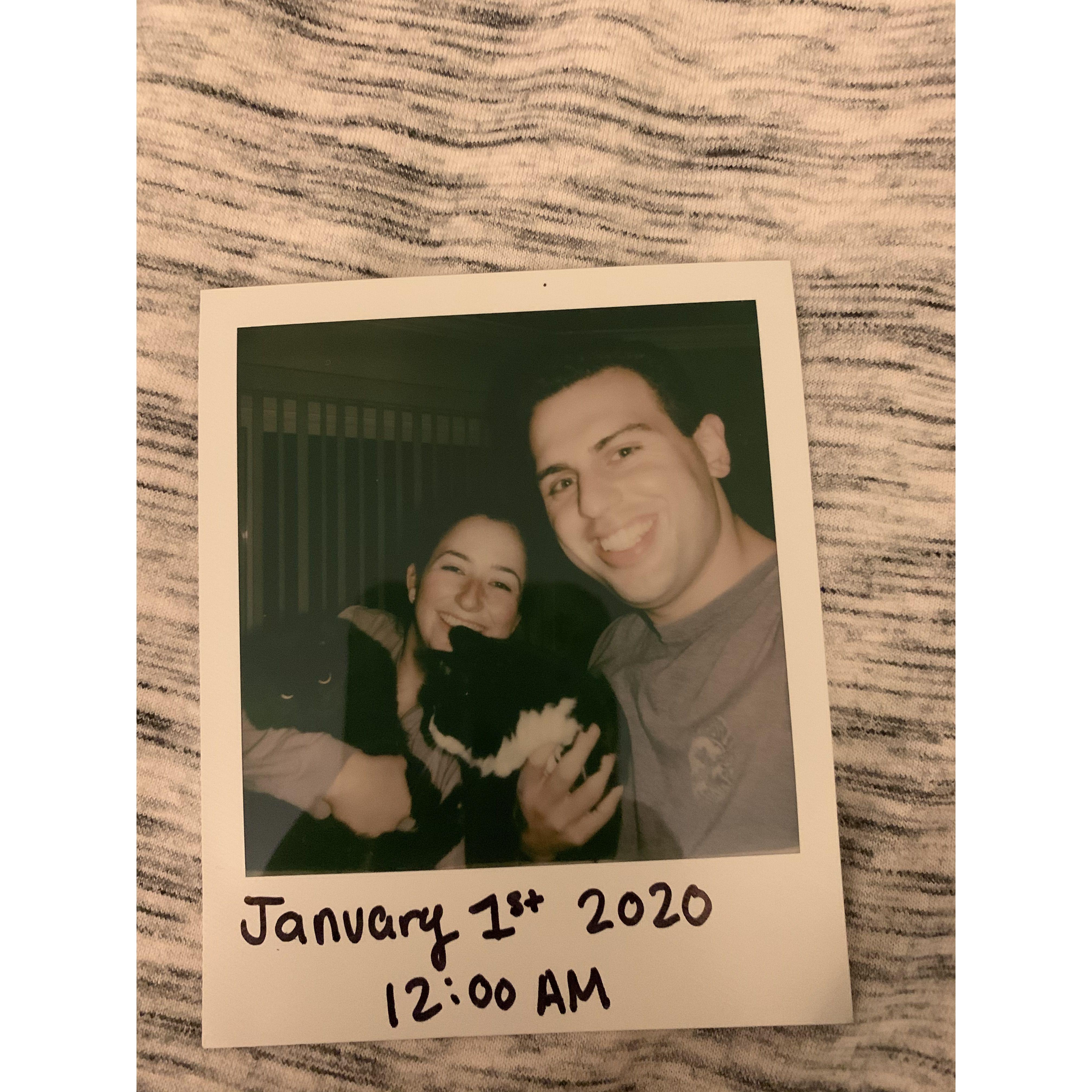 January 2020: Grace and Stephen (and Walter and Jesse) celebrated their first NYE together.