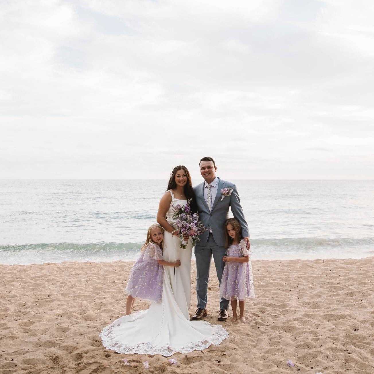 Our flower girls Ivie and Indie.