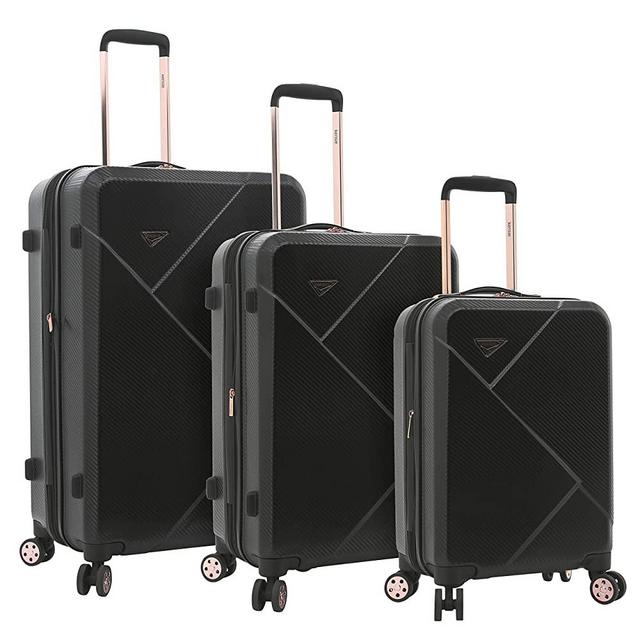 kensie 3 Piece Luggage Set, Black