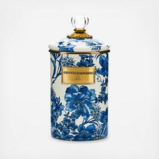 Royal English Garden Enamel Canister