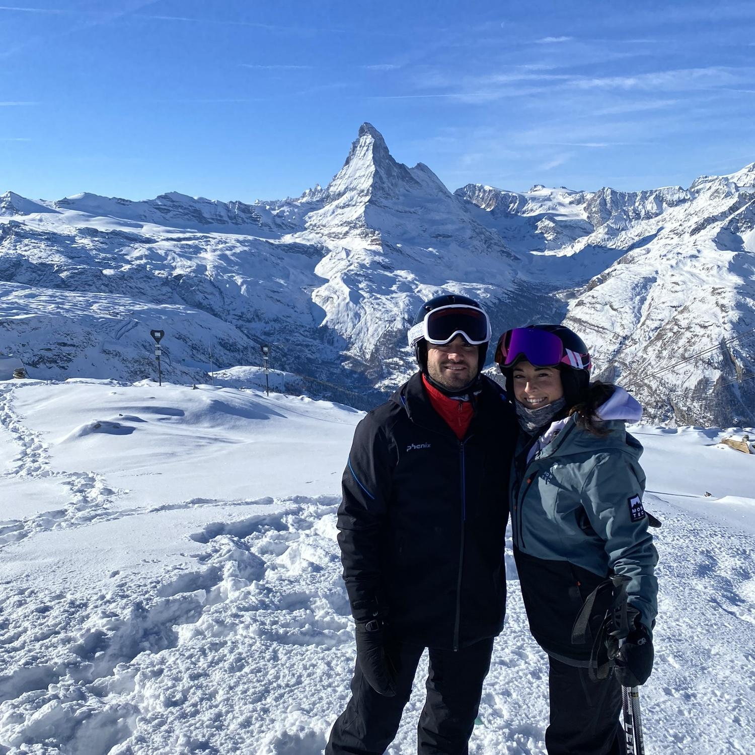 Skiing in Zermatt