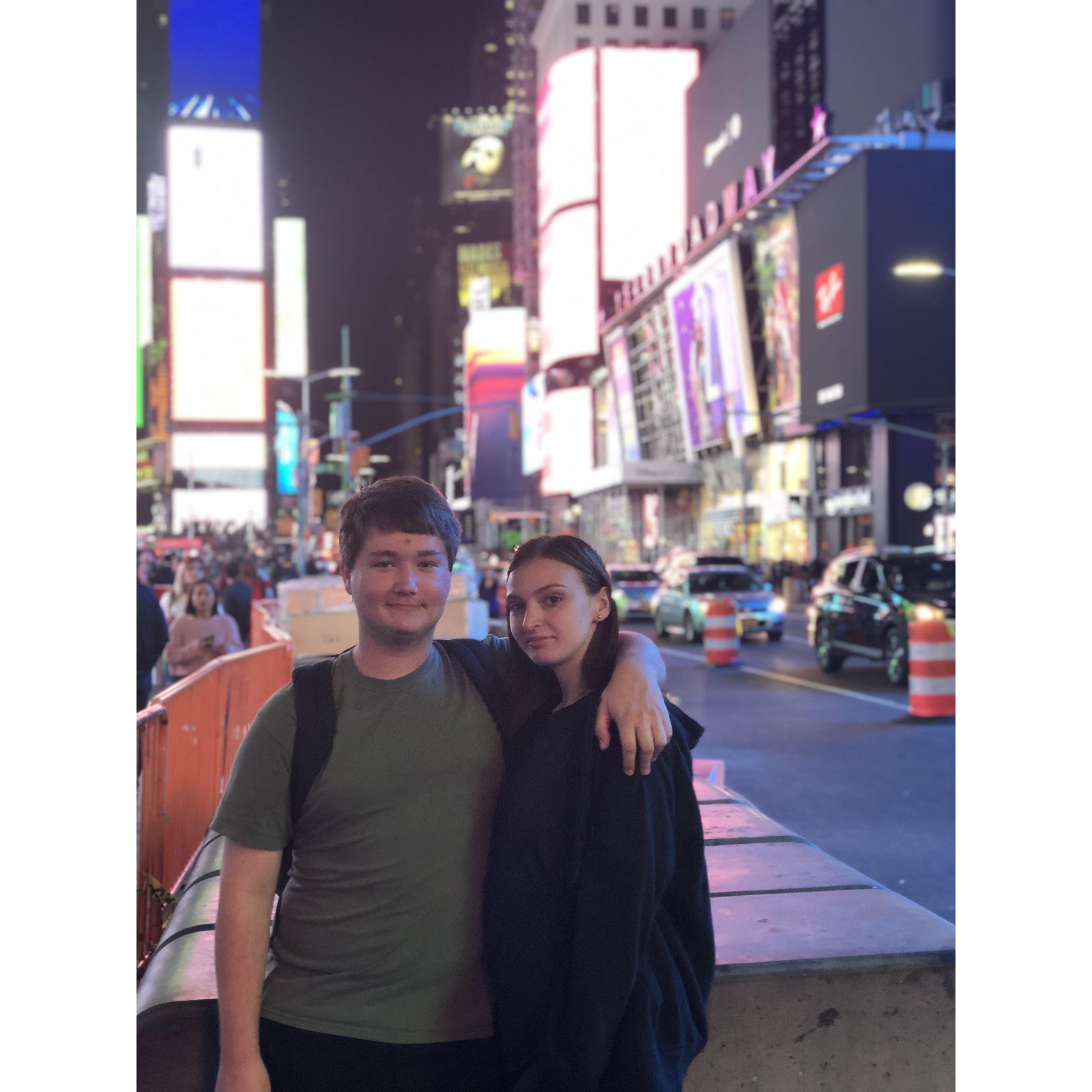 NYC Time Square, taking it all in