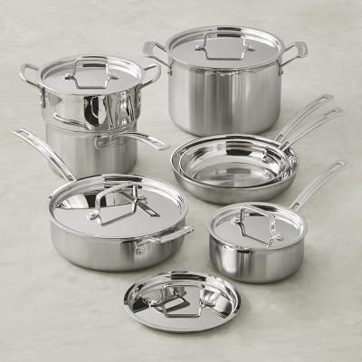 Cuisinart Multiclad Tri-Ply Stainless-Steel 12-Piece Cookware Set