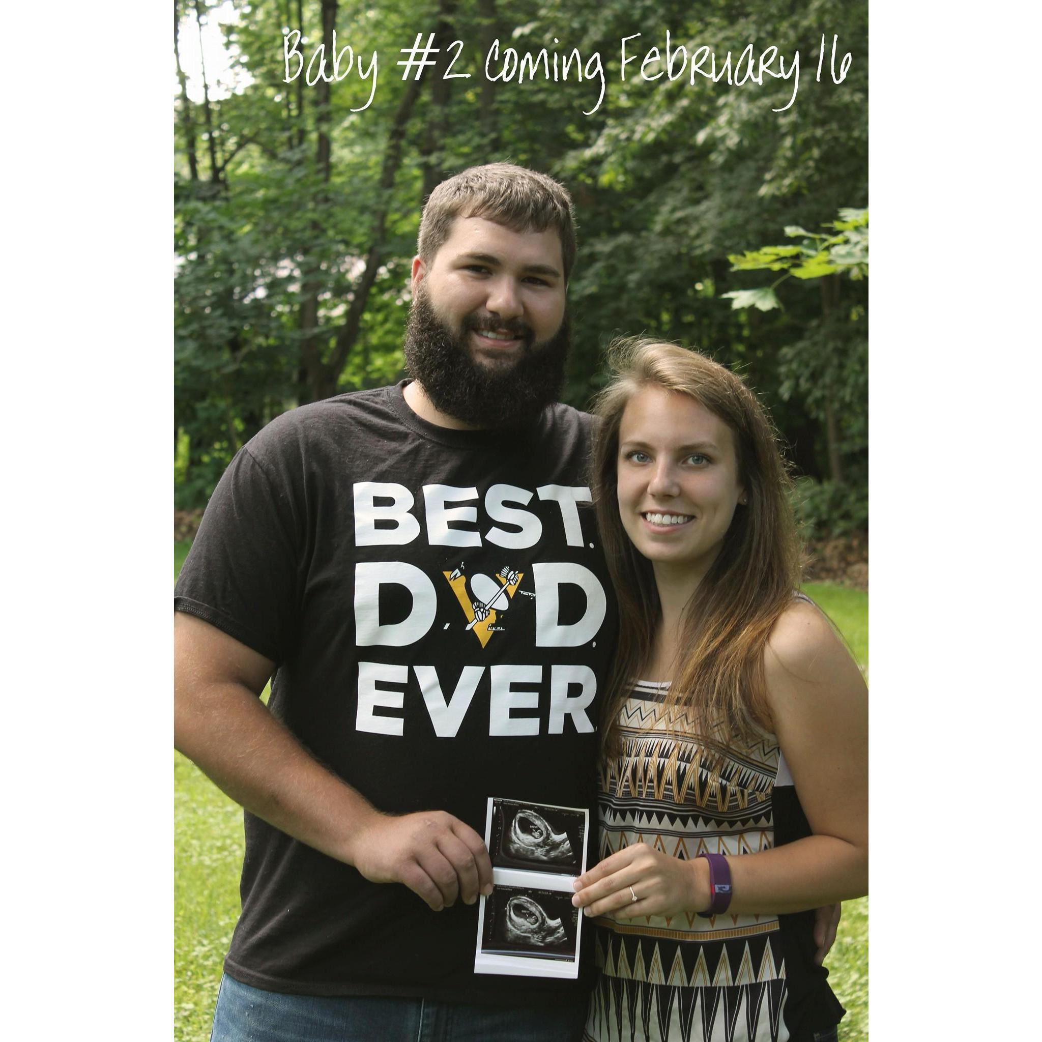 Baby Easton was on the way.