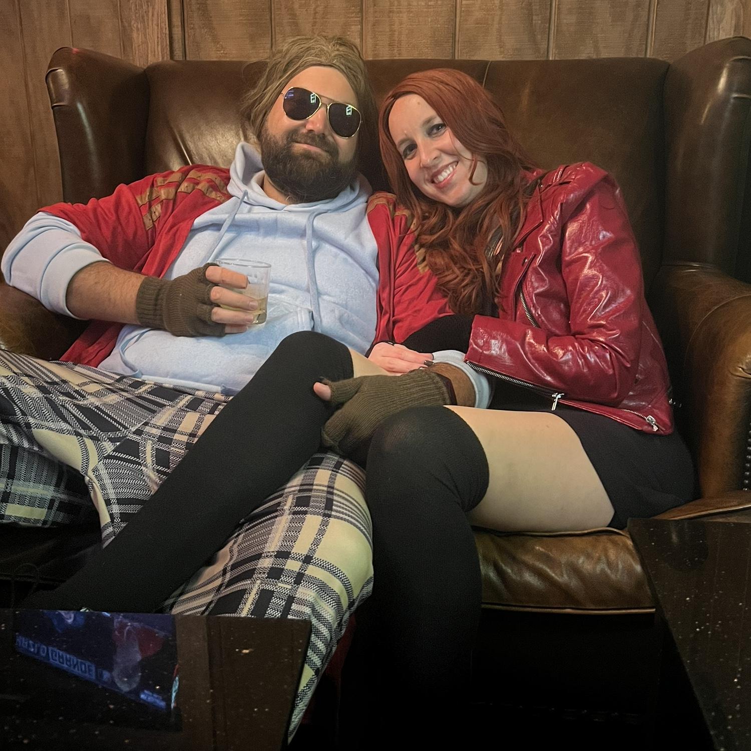 Our first Halloween together- in this multiverse, Scarlet Witch and Thor are together.