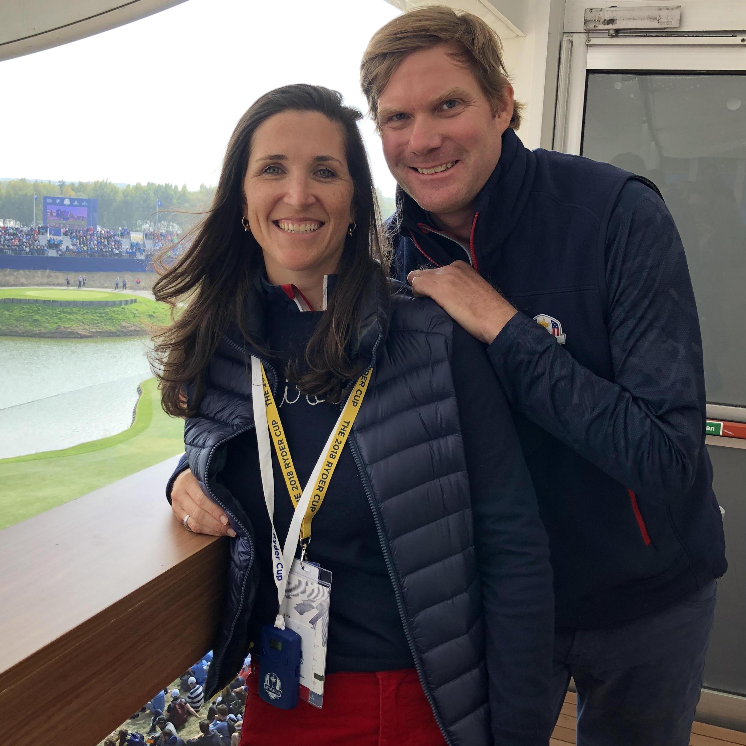 Chris was a very happy "plus one" at The Ryder Cup. 
Paris, France