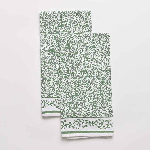 Tapestry Green Tea Towel (Set of 2)