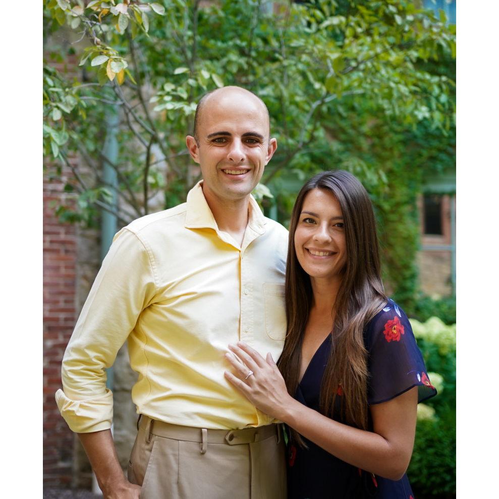 Our “We’re engaged!” announcement photo! 😍