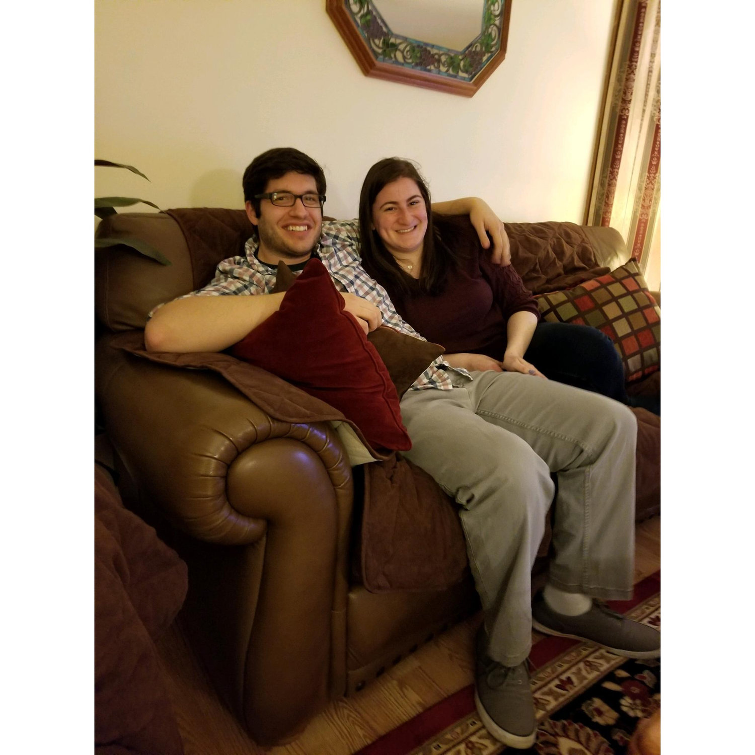 First photo of us together, early 2019.