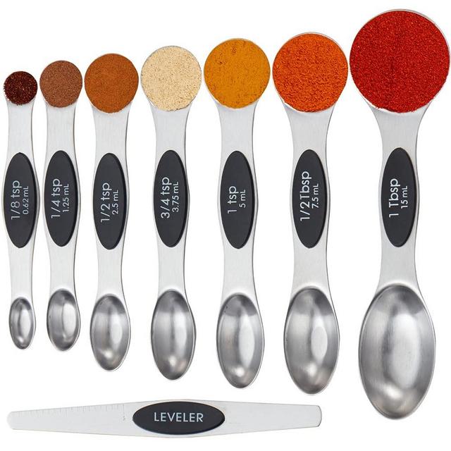 Deiss Pro 7-Piece Stainless Steel Measuring Spoon Set With Leveler For  Cooking & Spices