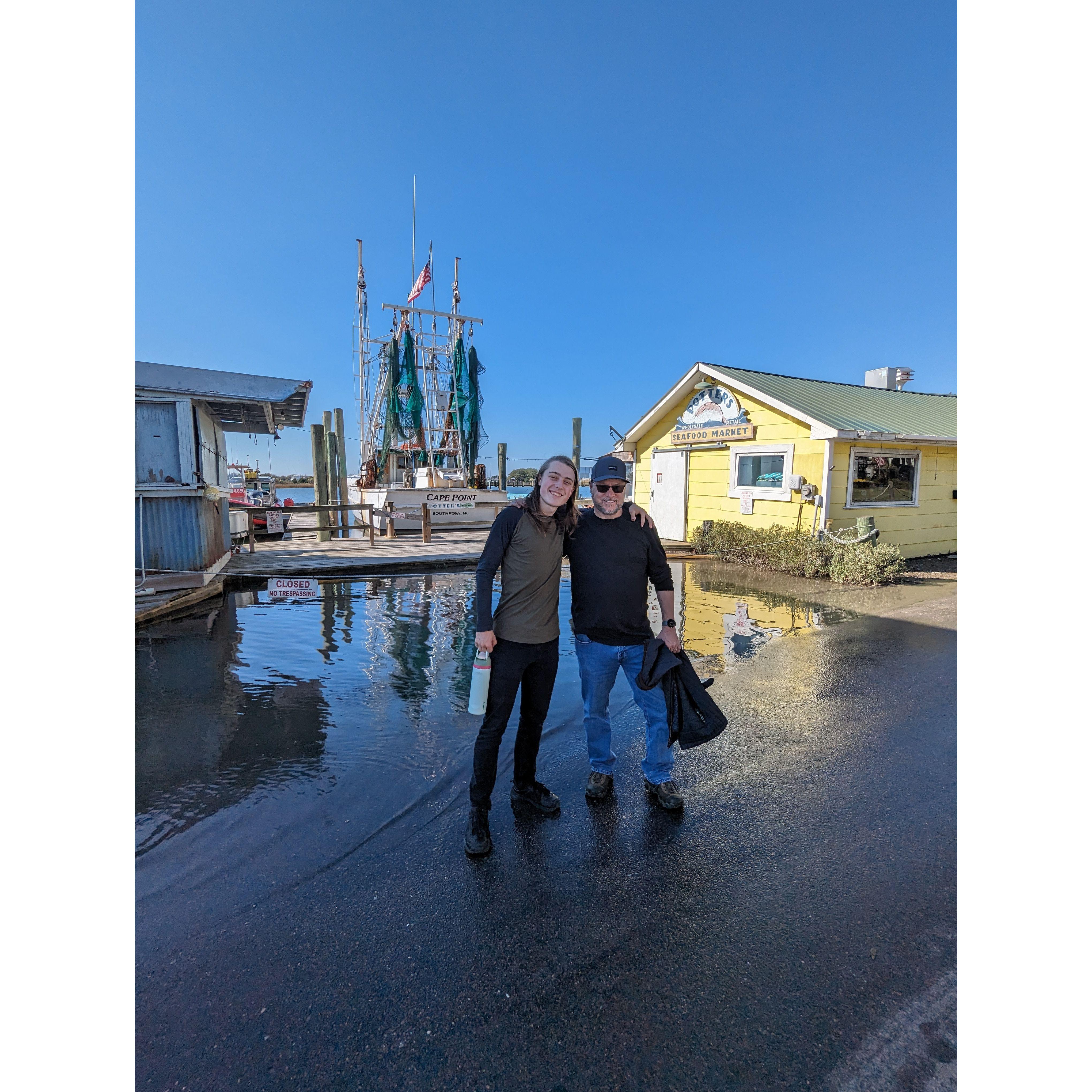 Quinten and Tim(Cassidys father) at Southport