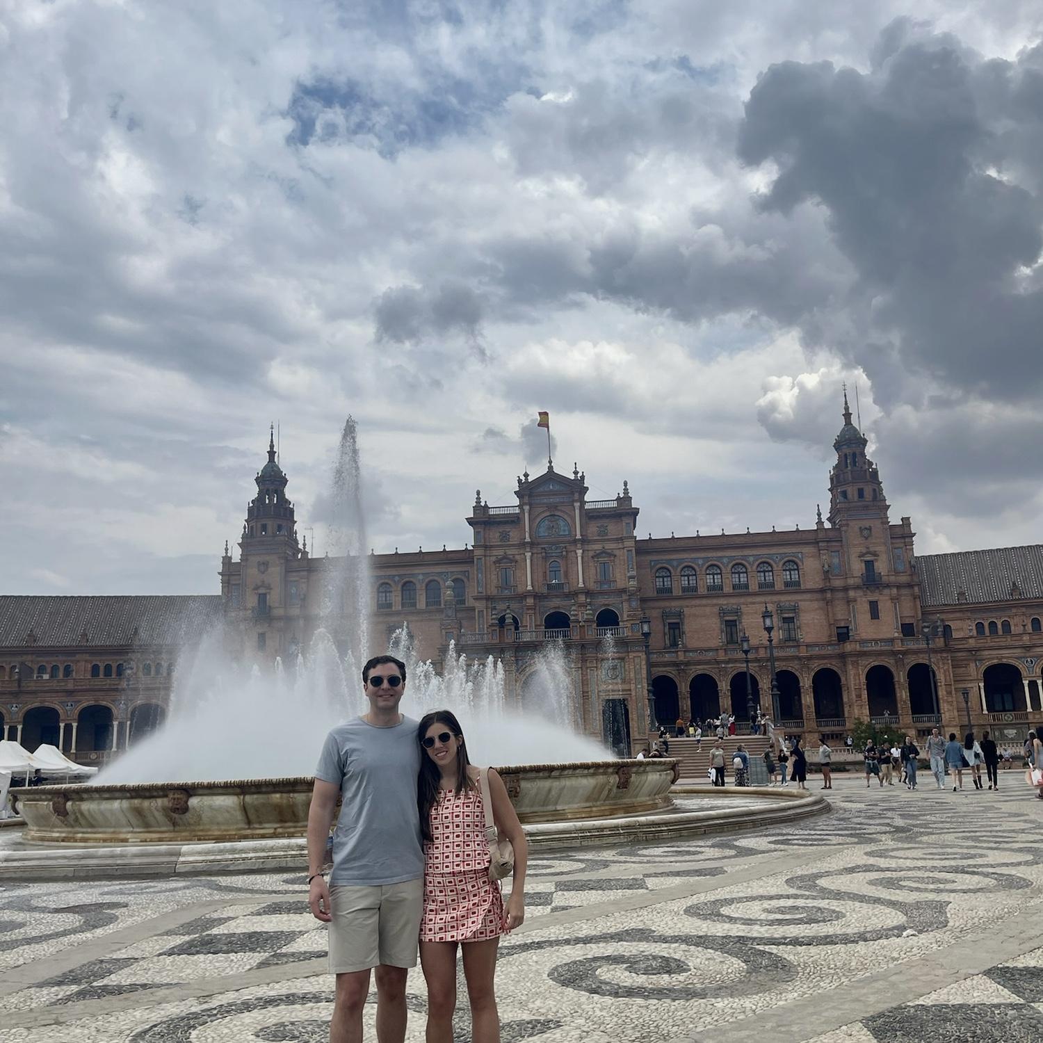 Our third trip abroad, 2023 - Seville, Spain. Joined by Ryan (a groomsman), and Aly.