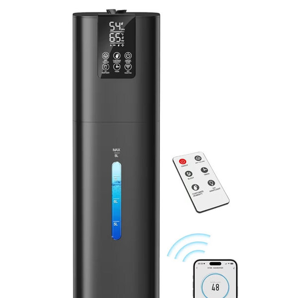Honovos Smart Humidifiers Large Room Bedroom Home, 2.11Gal(8L) Quiet Top Fill Cool Mist Humidifier, Smart App & Remote Control, 3 Speed Humidifier with 360° Nozzle, Humidity Setting for Baby Office