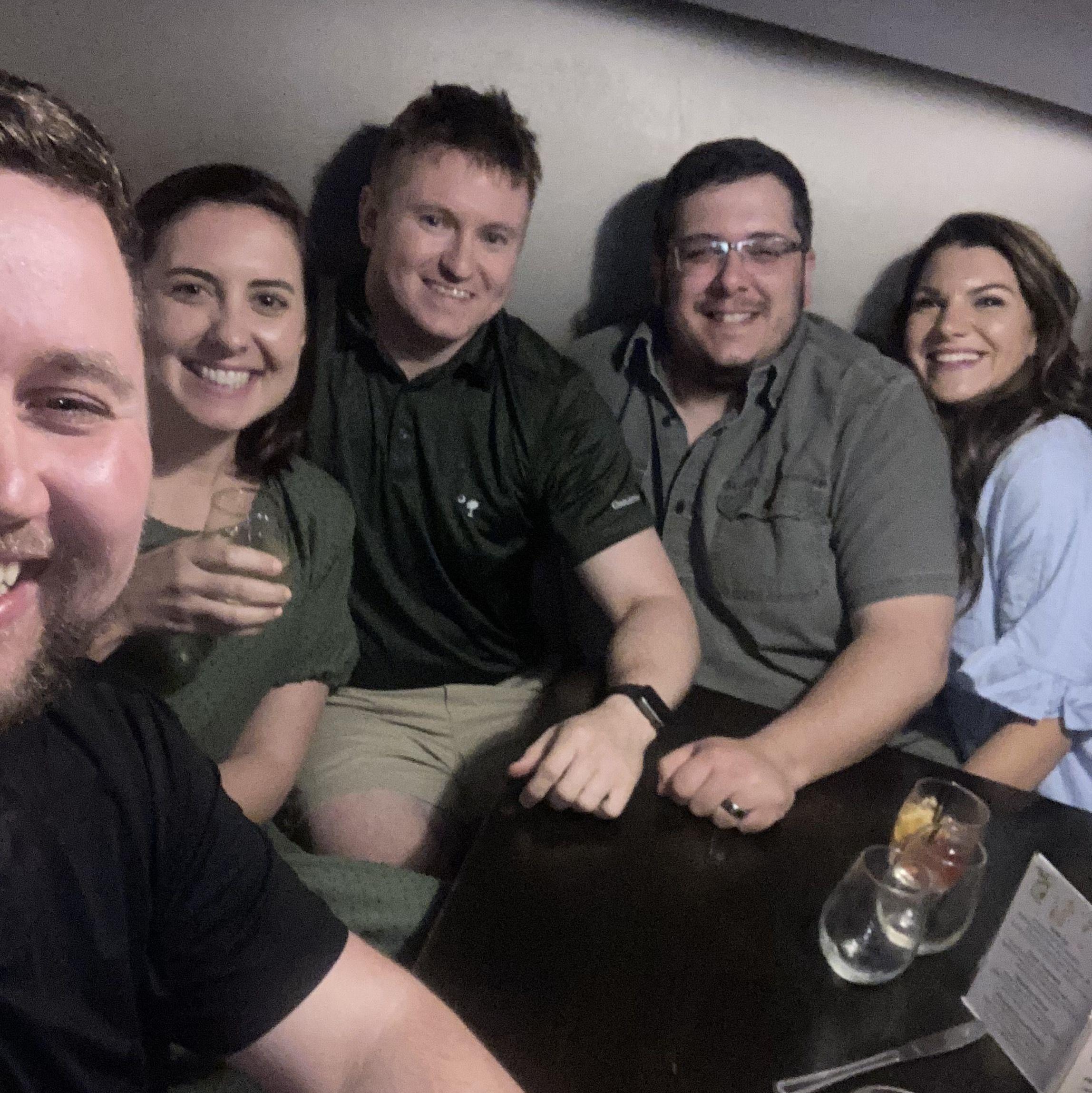 A fun night with Kevin, Colton, & Katie!