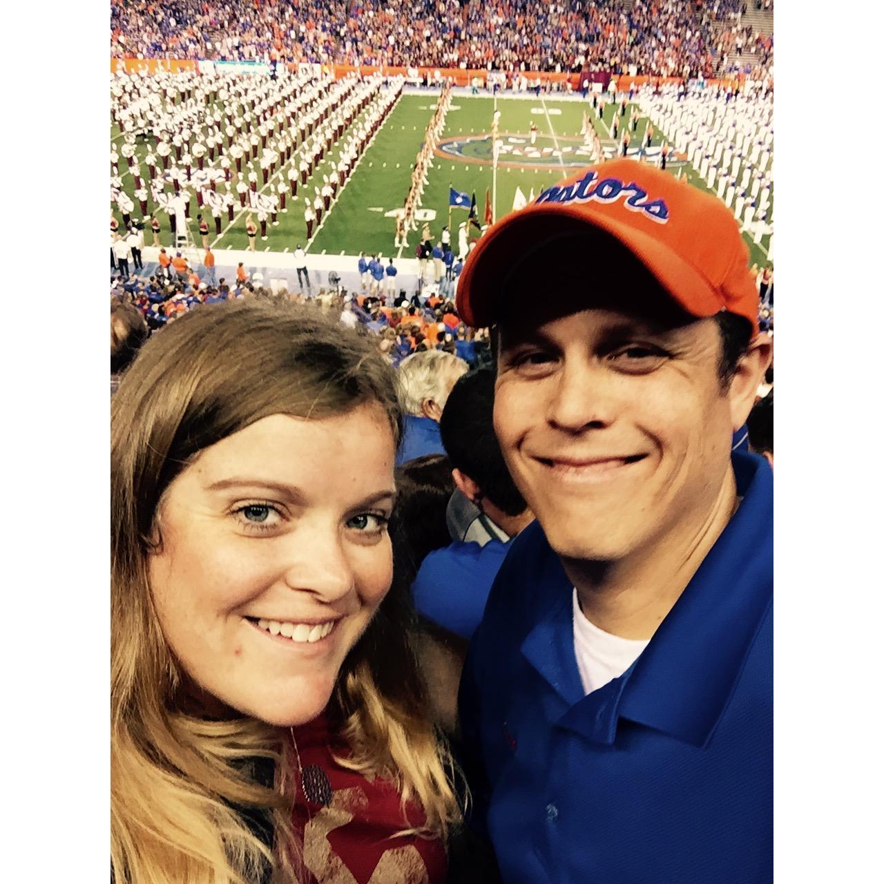 Florida State v. Florida Game. House is really going to be divided now after we say I do!