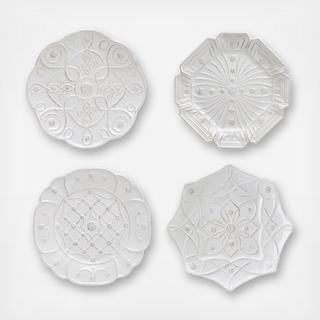 Jardins du Monde Dessert/Salad Plate, Set of 4