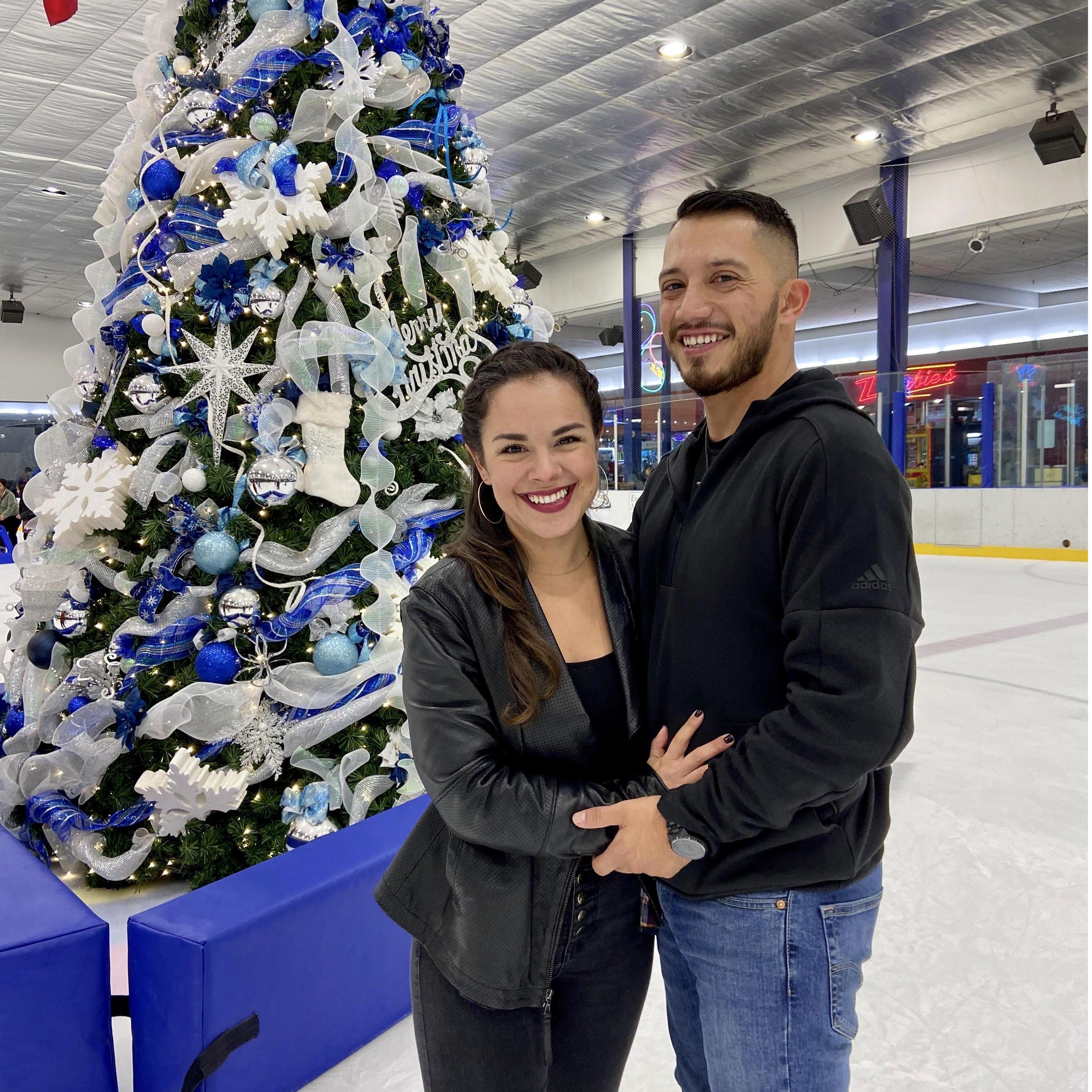 Michael's first time ice skating!