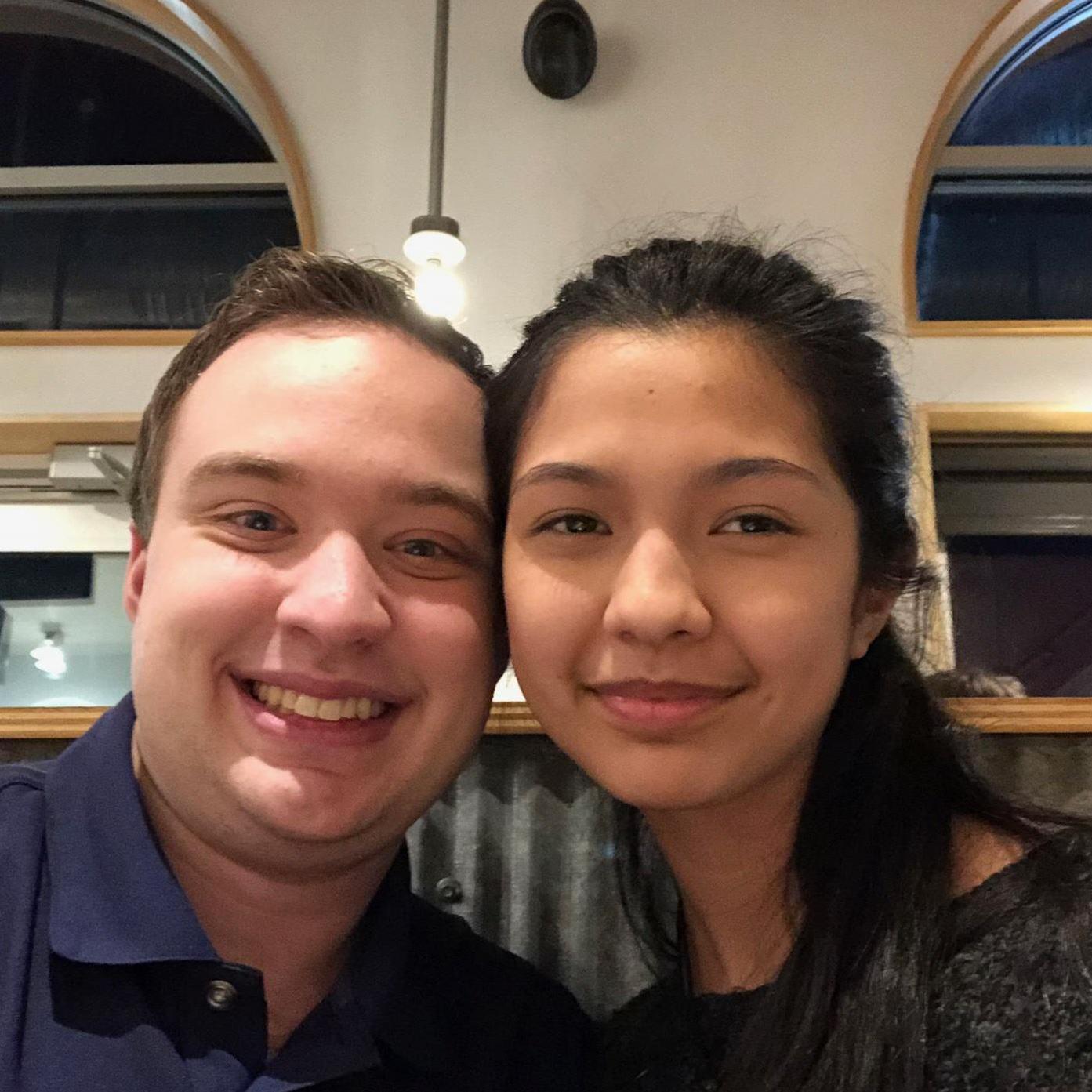 Our first real date, two months after we started dating