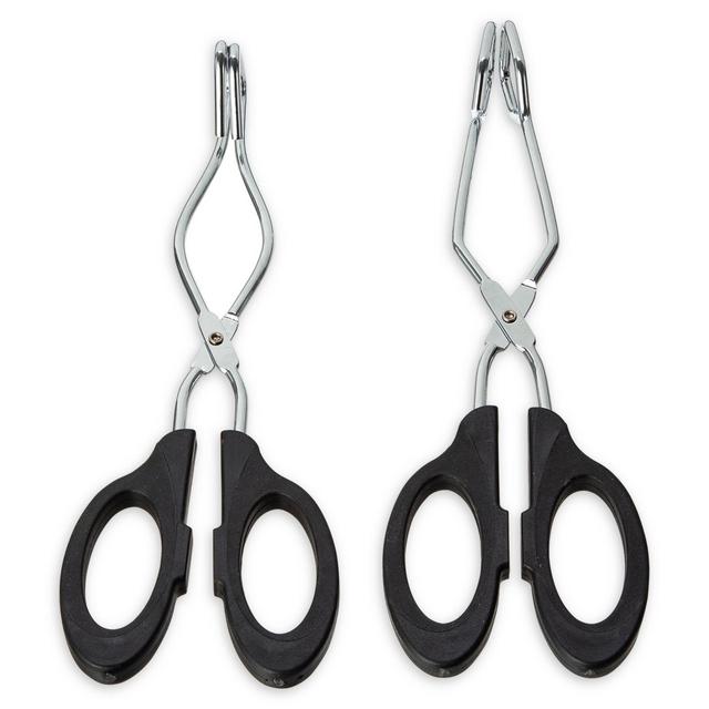 SALT Metal/Plastic 2-Piece Tongs in Black/Grey