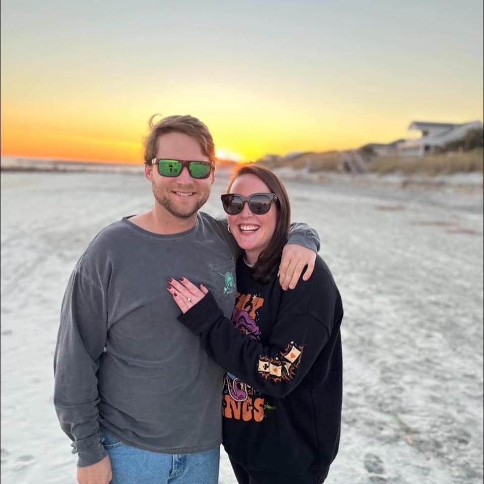 Our engagement at Folly Beach