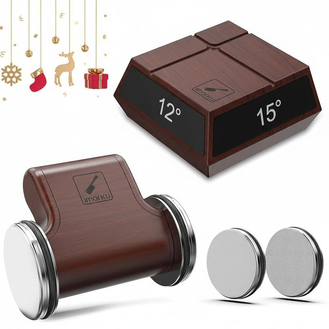 imarku Knife Sharpener, Professional Rolling Knife Sharpener with ABS Construction, 2 Diamond Discs & 4 Magnetic Angles (12°/13°/15°/20°) for All Kitchen Knife Set, Christmas Gifts for Women and Men