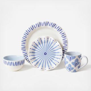 Iris Blue 4-Piece Place Setting, Service for 1