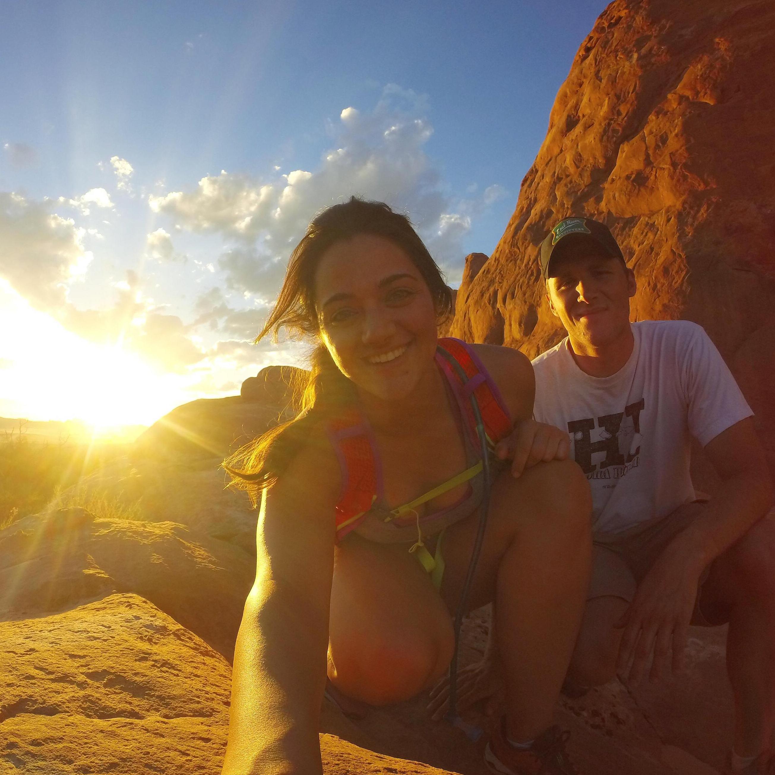 One of our favorite sunsets in Arches National Park, 2016