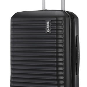 American Tourister Stratum 3.0 Carry-On Spinner, Airline Approved, Durable Hardside Luggage, Expands 1.5", RightHeight™ Adjustable Handle, Black
