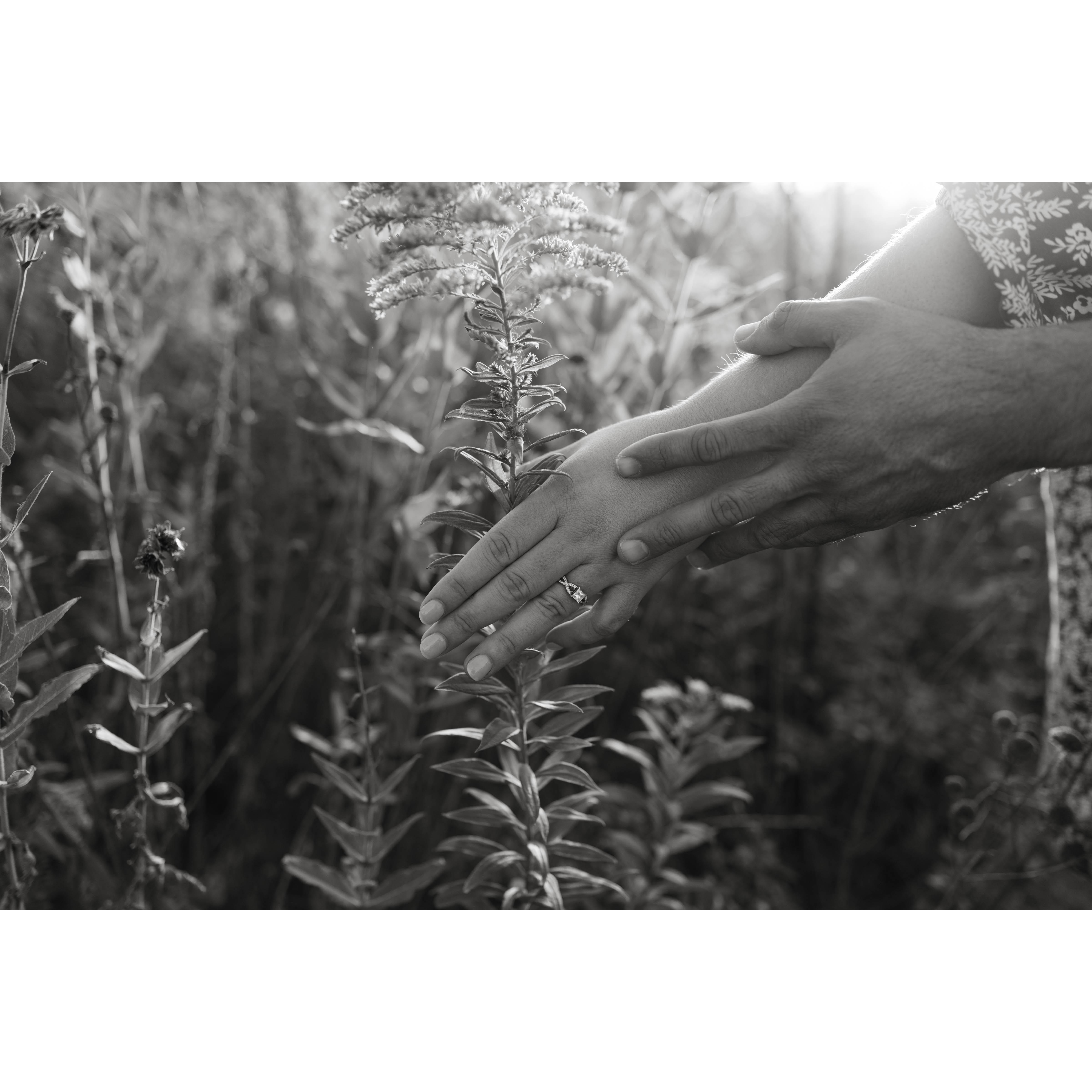 The story behind the ring- the infinity design represents our paths as individuals that lead up to our path as a team