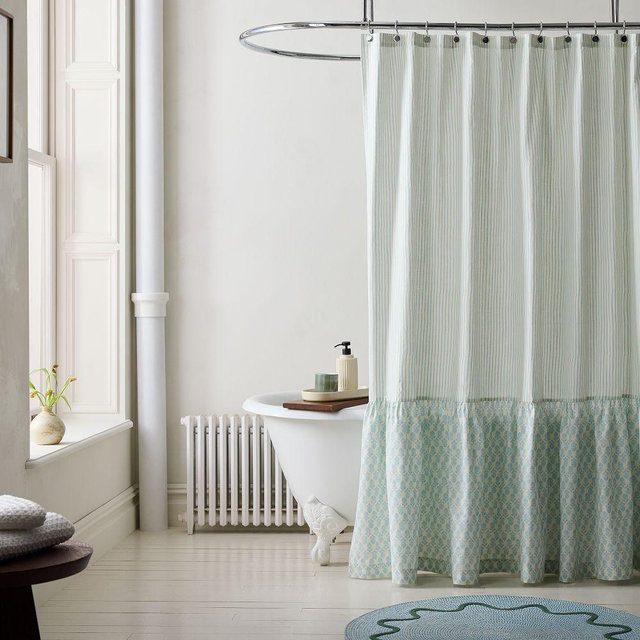 Thistle Shower Curtain ,72" x 74", Blue