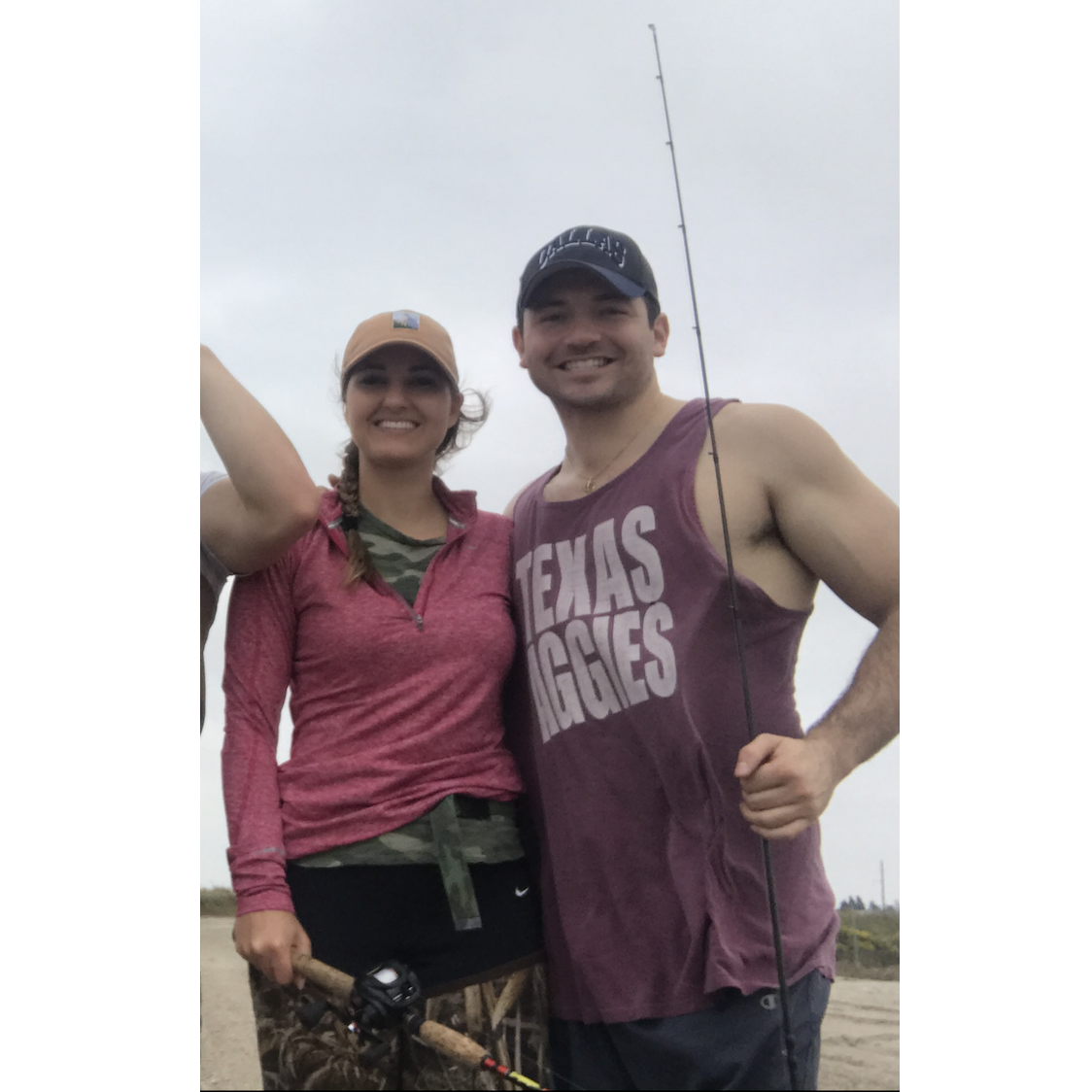 Nothing spells Thanksgiving like her first time wade fishing. She did catch 3 out of 4 of the most dangerous things to catch in Rockport. 
1. Stingray
2. Gar
3. Hardhead 
Pretty Impressive